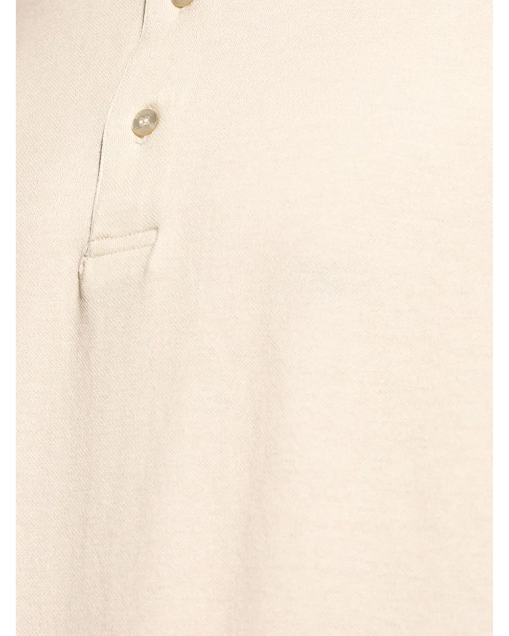Etro Natural Polo With Logo for men