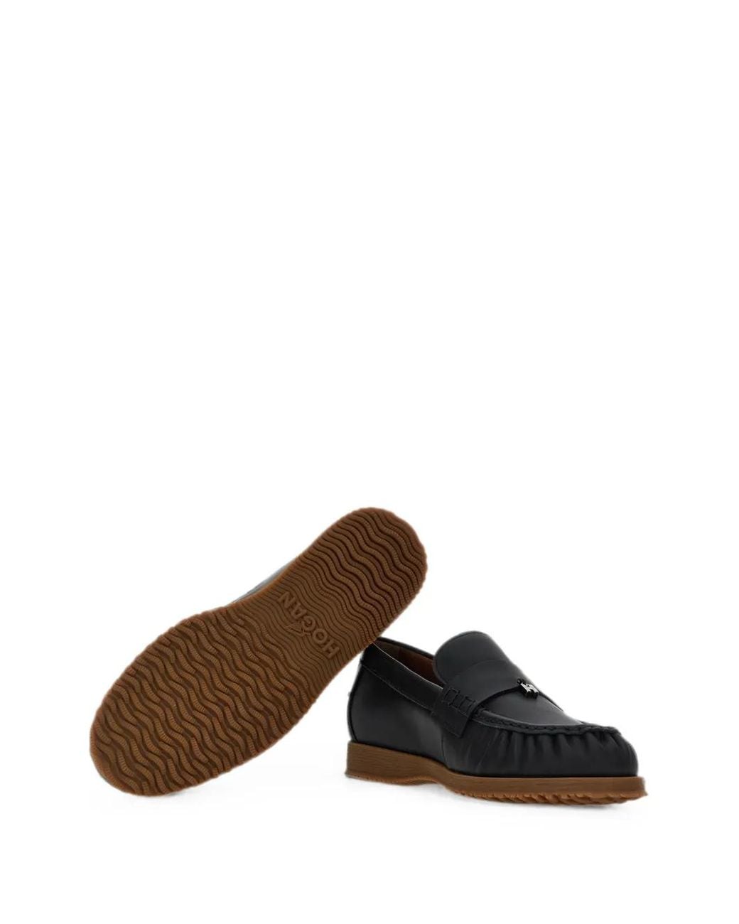 Hogan Black Traditional Loafers