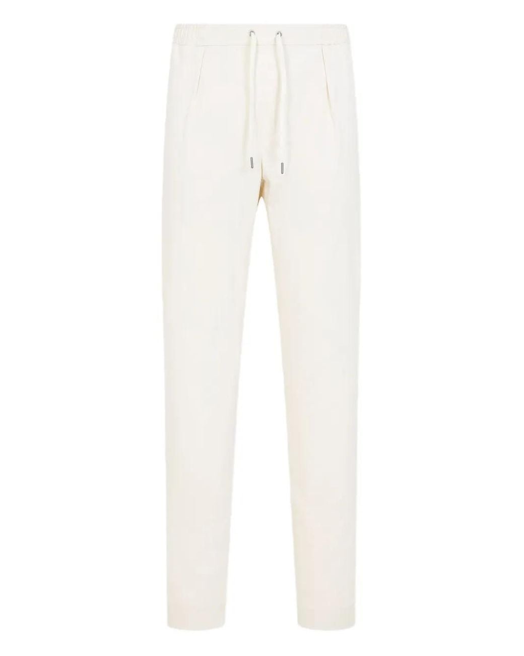 Ralph Lauren White Straight-Leg Trousers for men