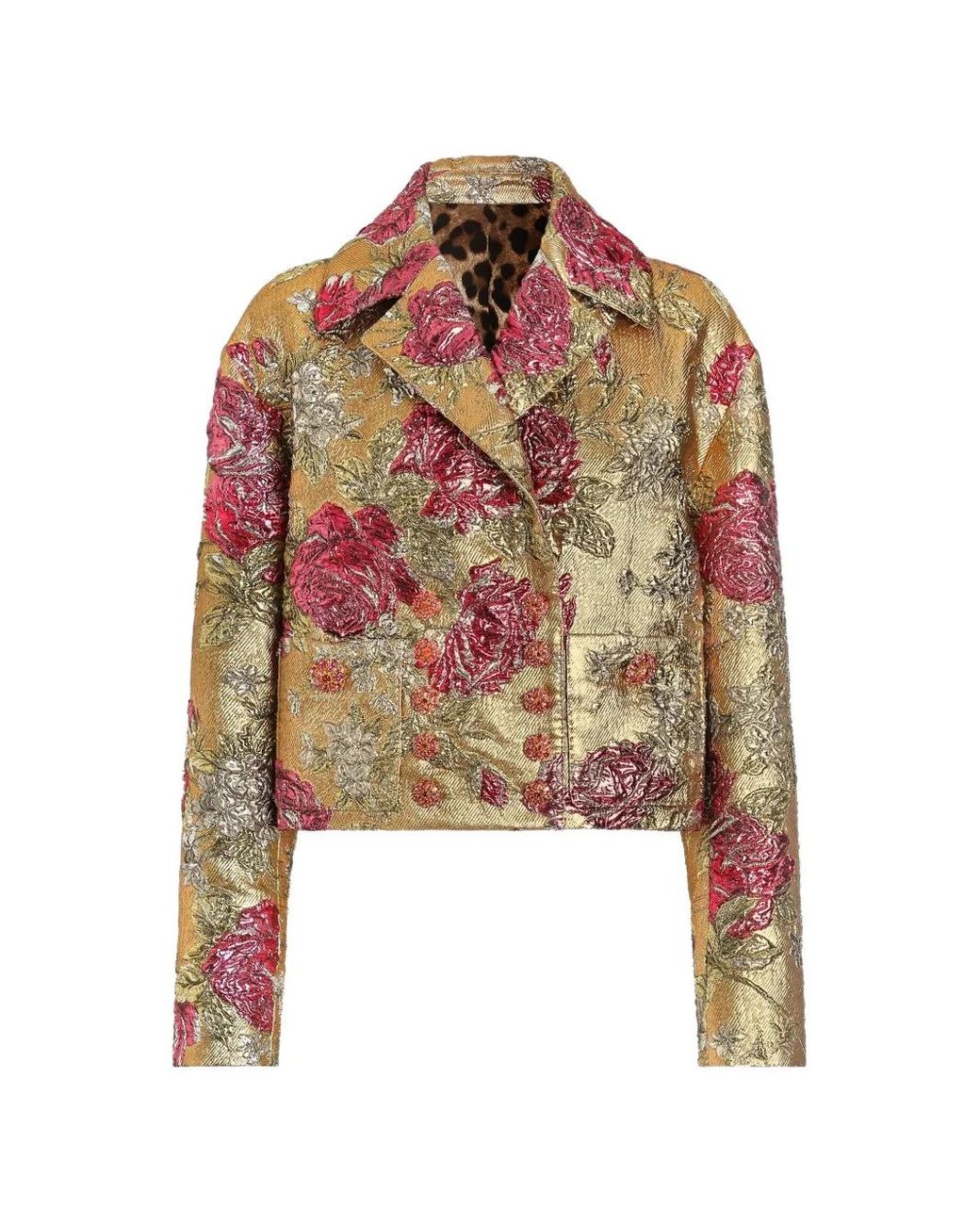 Dolce & Gabbana Red Double-Breasted Jacket