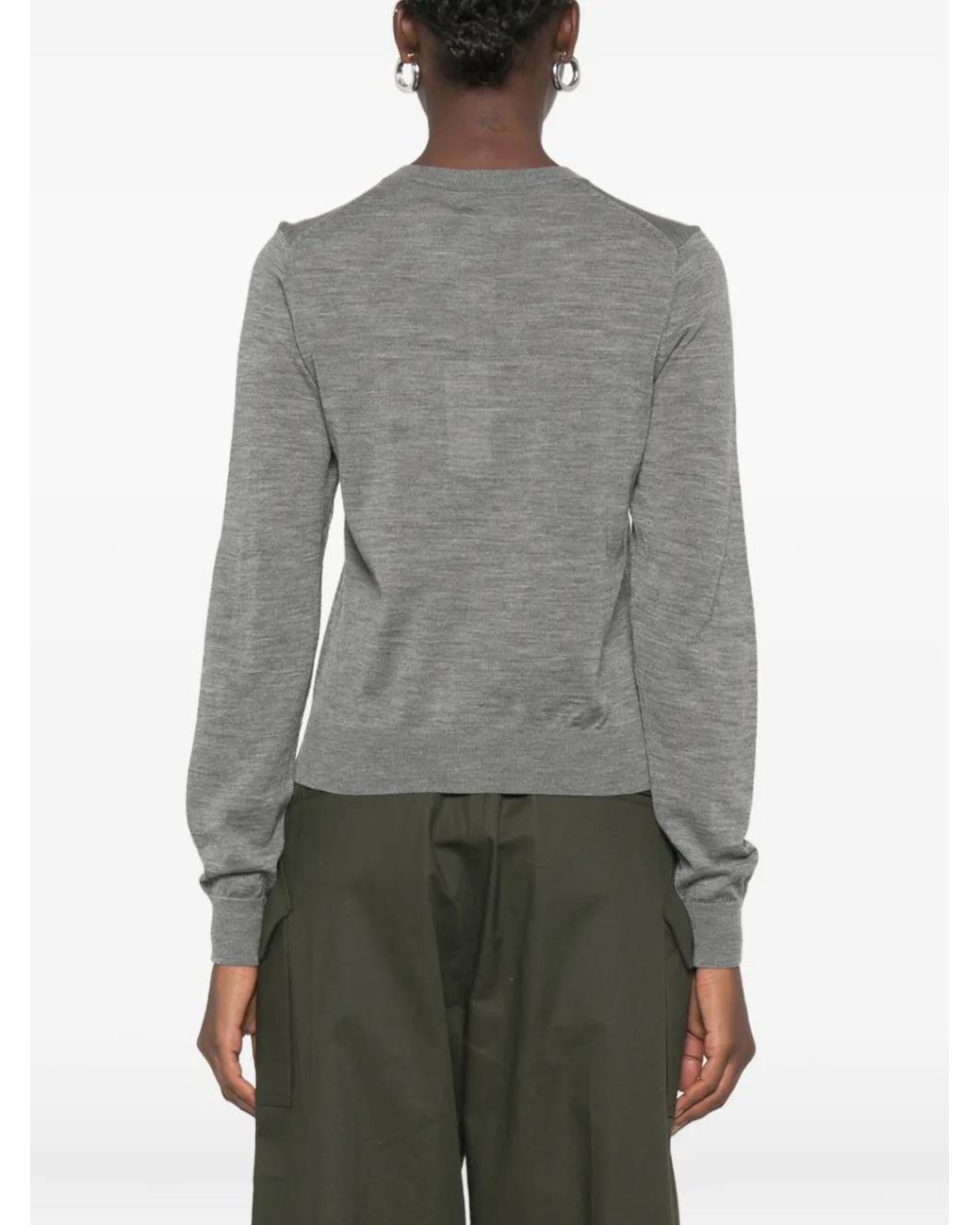 Polo Ralph Lauren Gray Button-Up Wool Cardigan