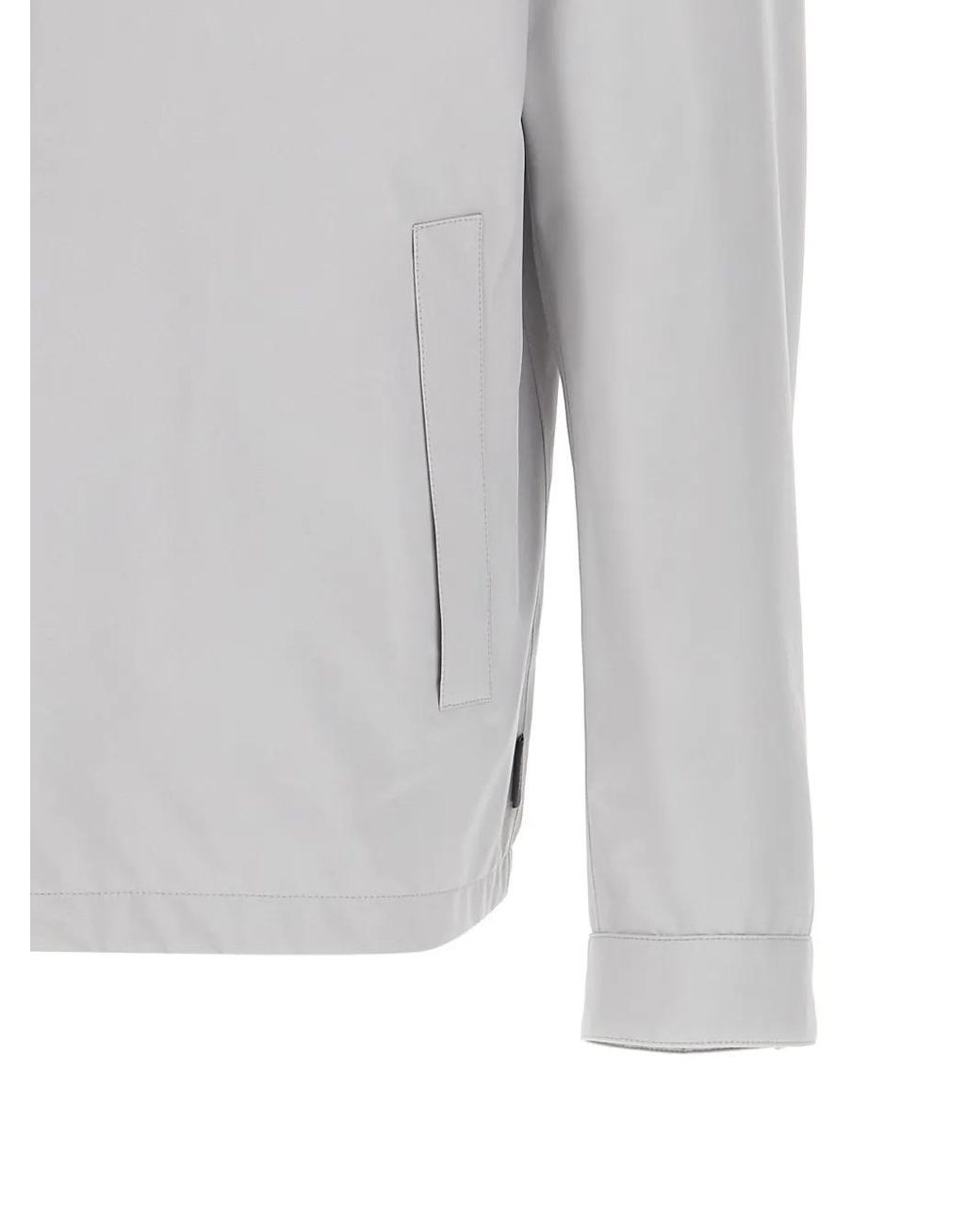 Herno Gray Windproof Jacket for men