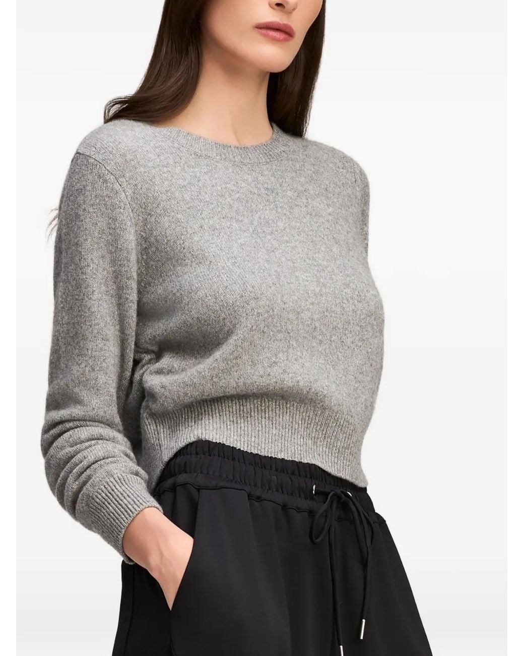 Cinq À Sept Gray Birdie Cashmere Sweater