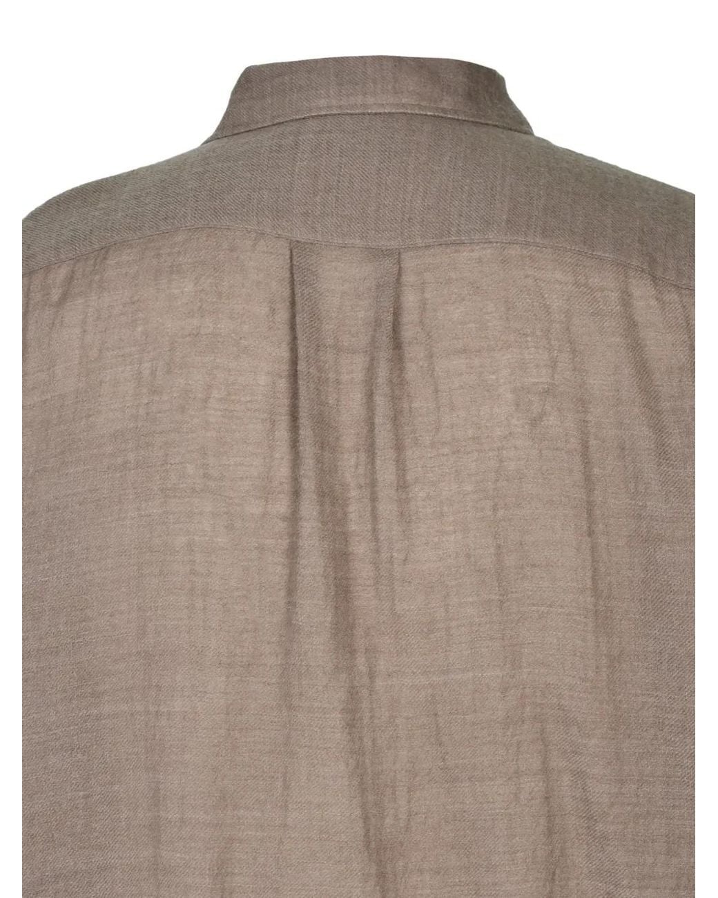 CEDARWOOD Brown Chemise À Poche Poitrine Et Ourlet Droit for men