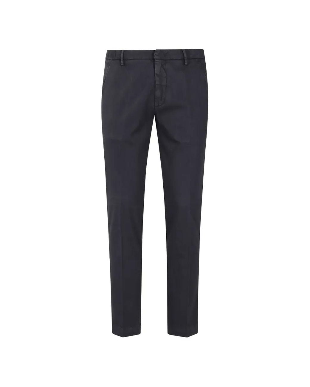 Entre Amis Blue Straight-Leg Chino Trousers for men