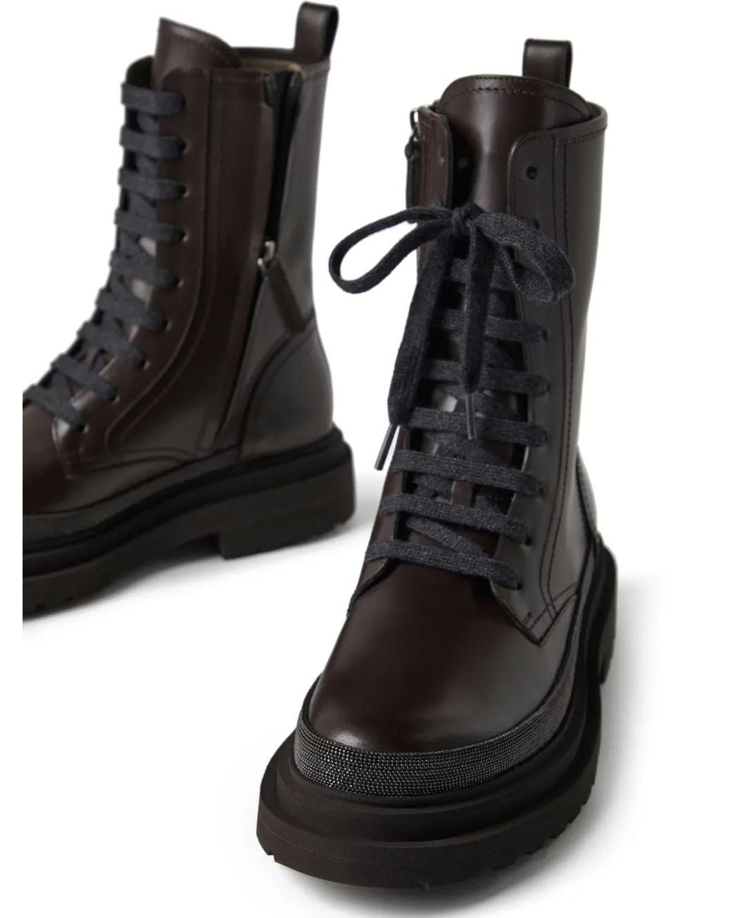 Brunello Cucinelli Black Ankle Boots Shoes