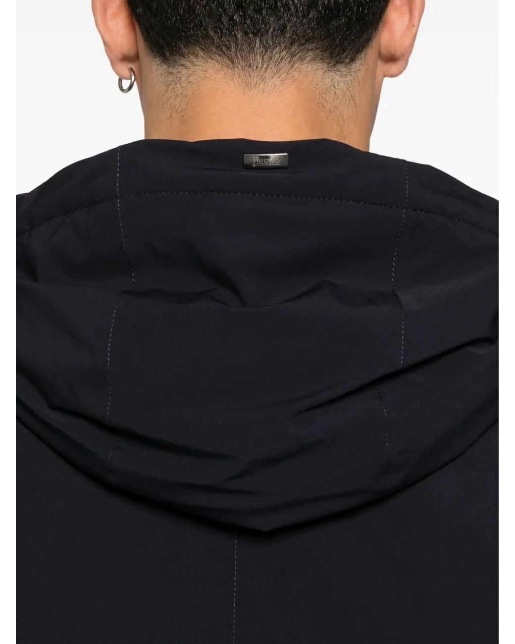 Chaqueta Con Cremallera Y Capucha Herno de hombre de color Black