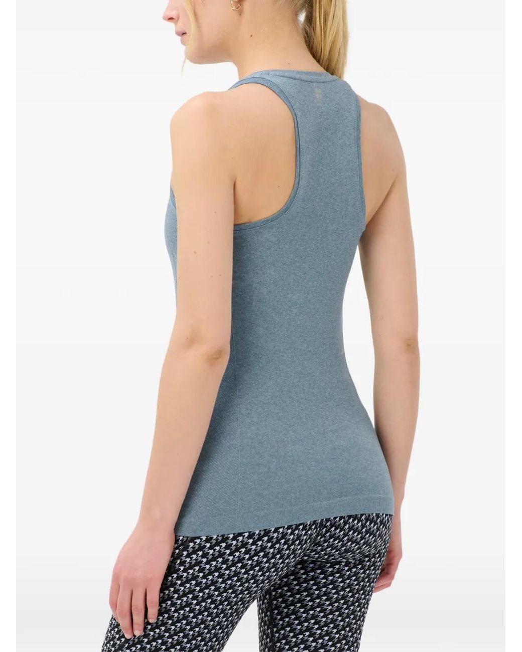 Sweaty Betty Blue Crew-Neck Tank Top