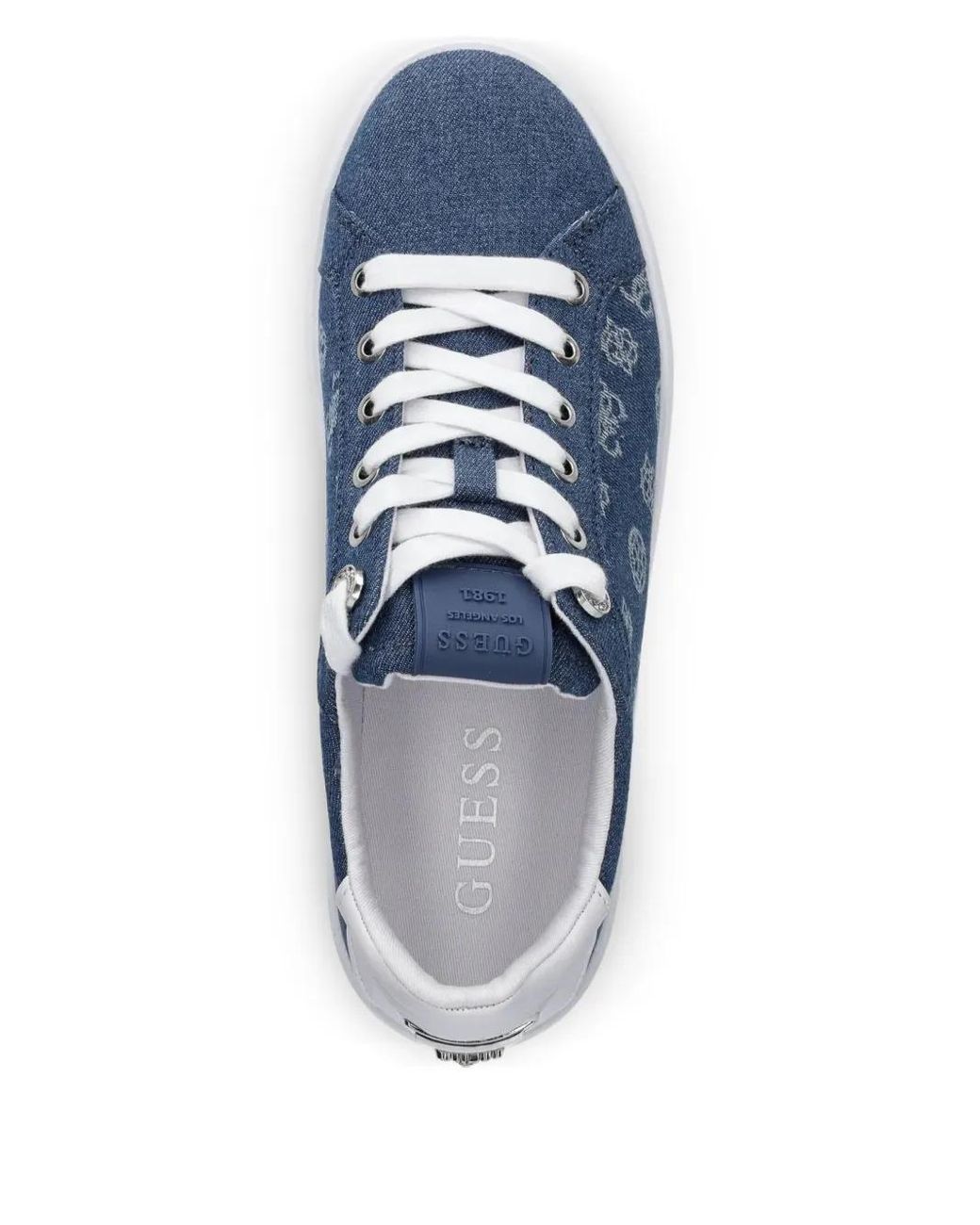 Guess Blue Denim Low-Top Sneakers