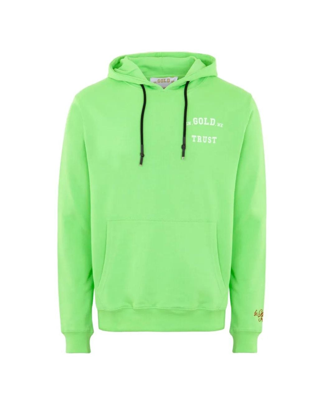 In Gold We Trust Green The Notorious Logo-Print Hoodie for men