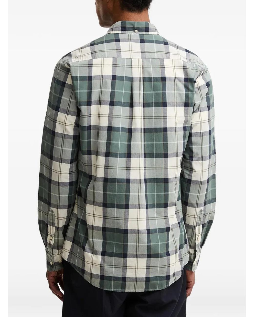 Barbour Gray Rawley Tailored Long-Sleeved Shirt for men
