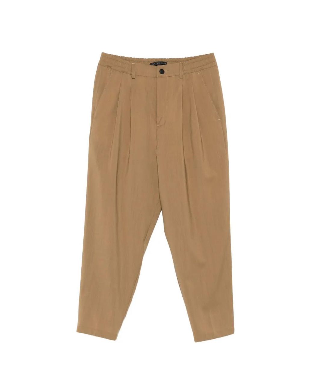 Low Brand Natural Pleated Trousers for men