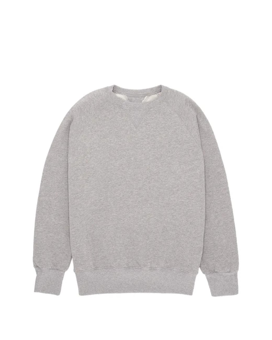 Fortela Gray Harvard Crew-Neck Sweatshirt for men