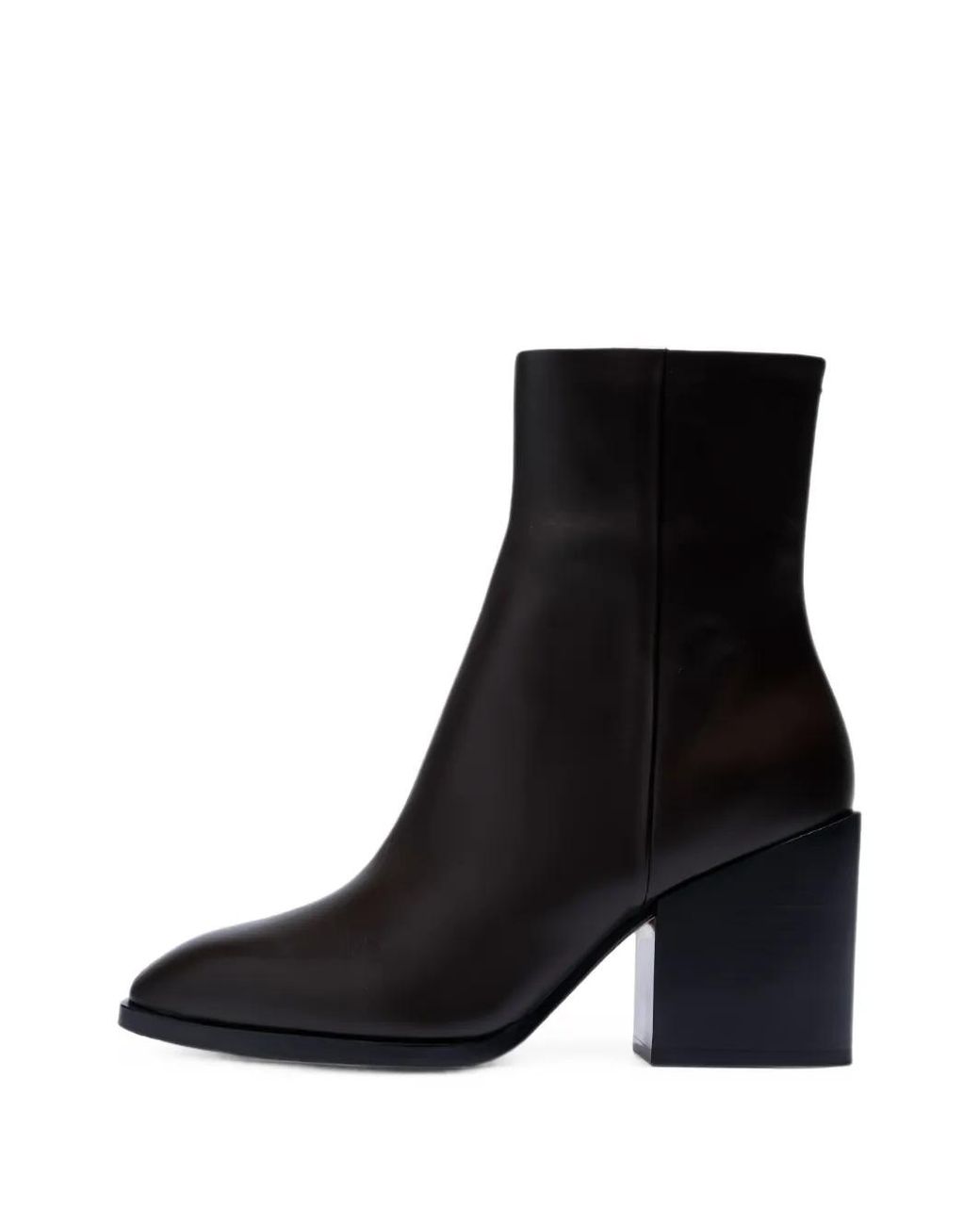 Aeyde Black Leandra Block-Heel Ankle Boots