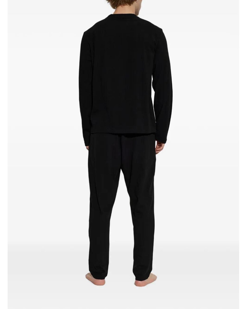 Lacoste Pyjama Mit Logo-Patch in Black für Herren