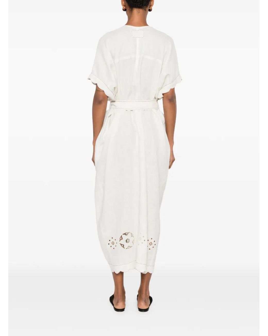 Vita Kin White Sweet Jane Broderie-Anglaise Midi Dress