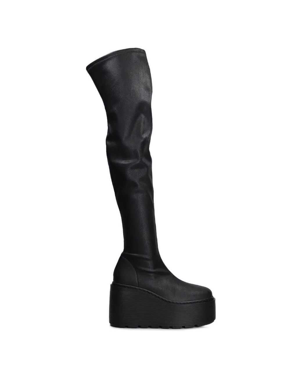 Vic Matié Black Platform Over-The-Knee Boots