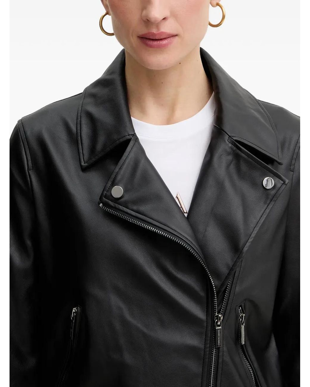 ARMANI EXCHANGE Black Collar Zip Jacket