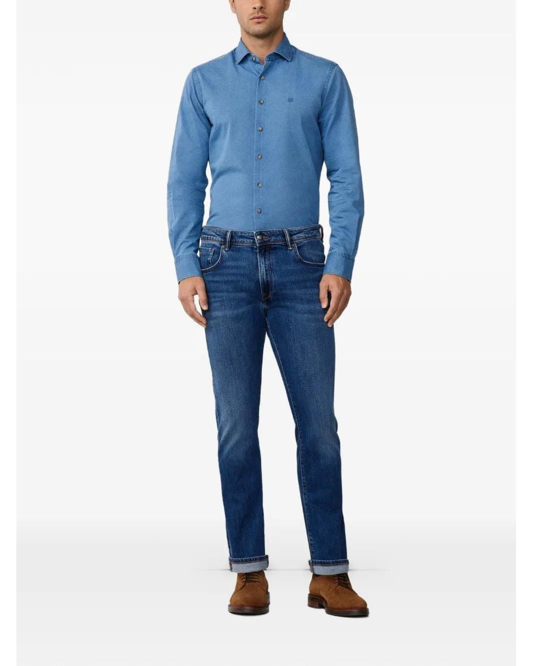 Hackett Blue Slim-Fit Jeans for men
