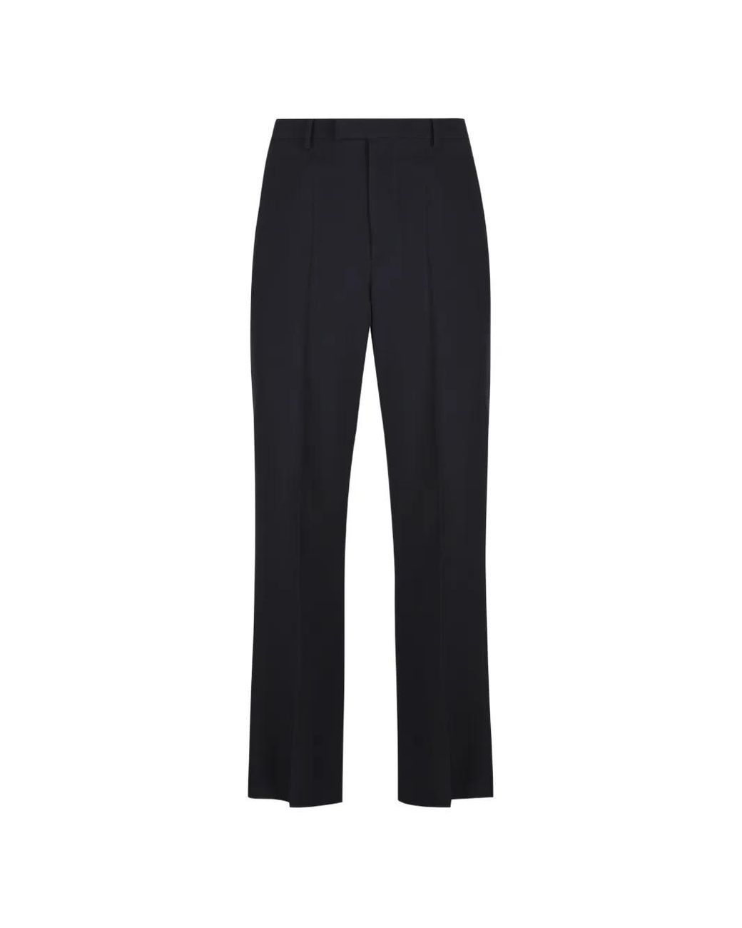 Valentino Garavani Blue Pantalon De Tailleur À Plis Marqués for men
