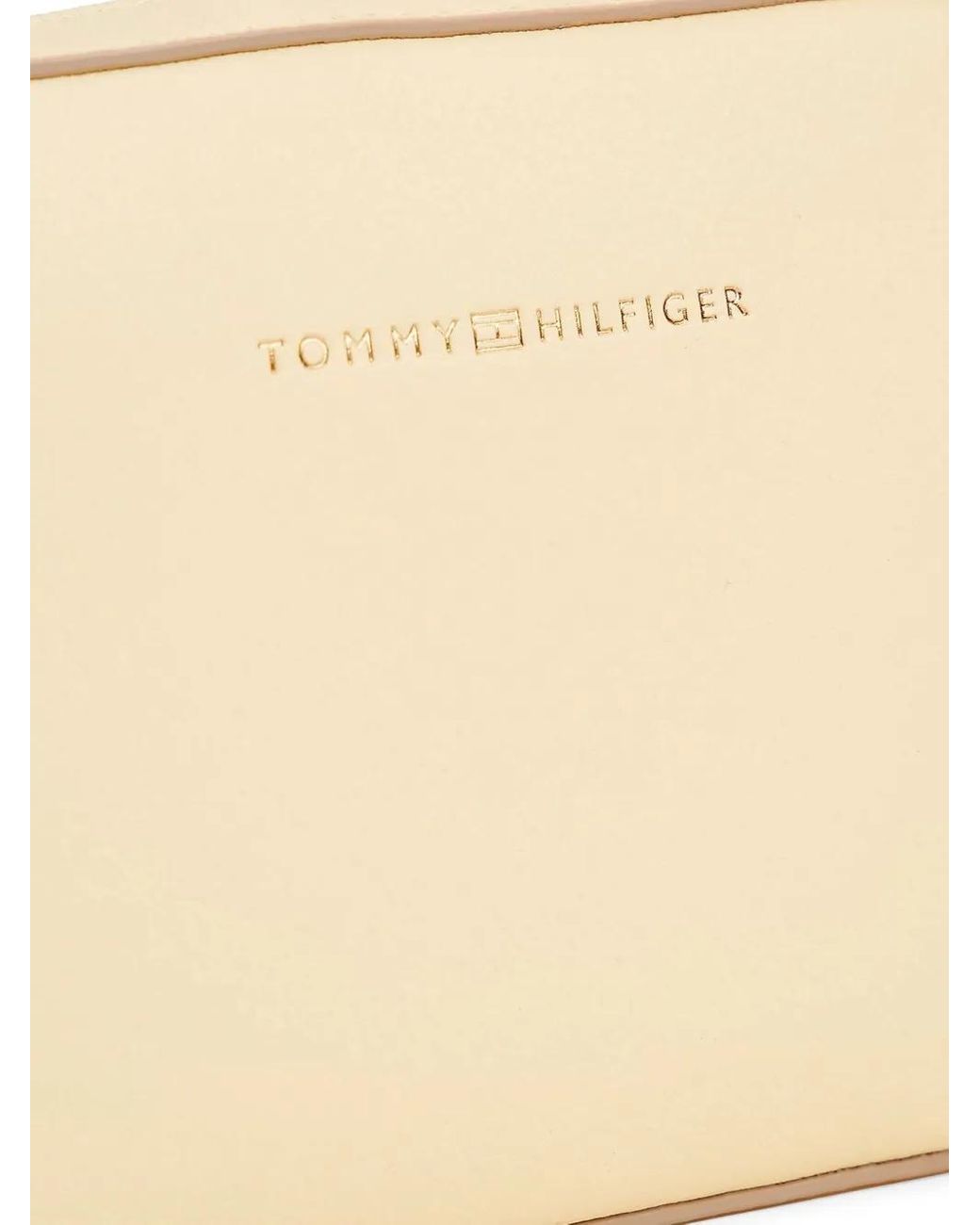 Tommy Hilfiger Natural Embossed-Logo Cross Body Bag