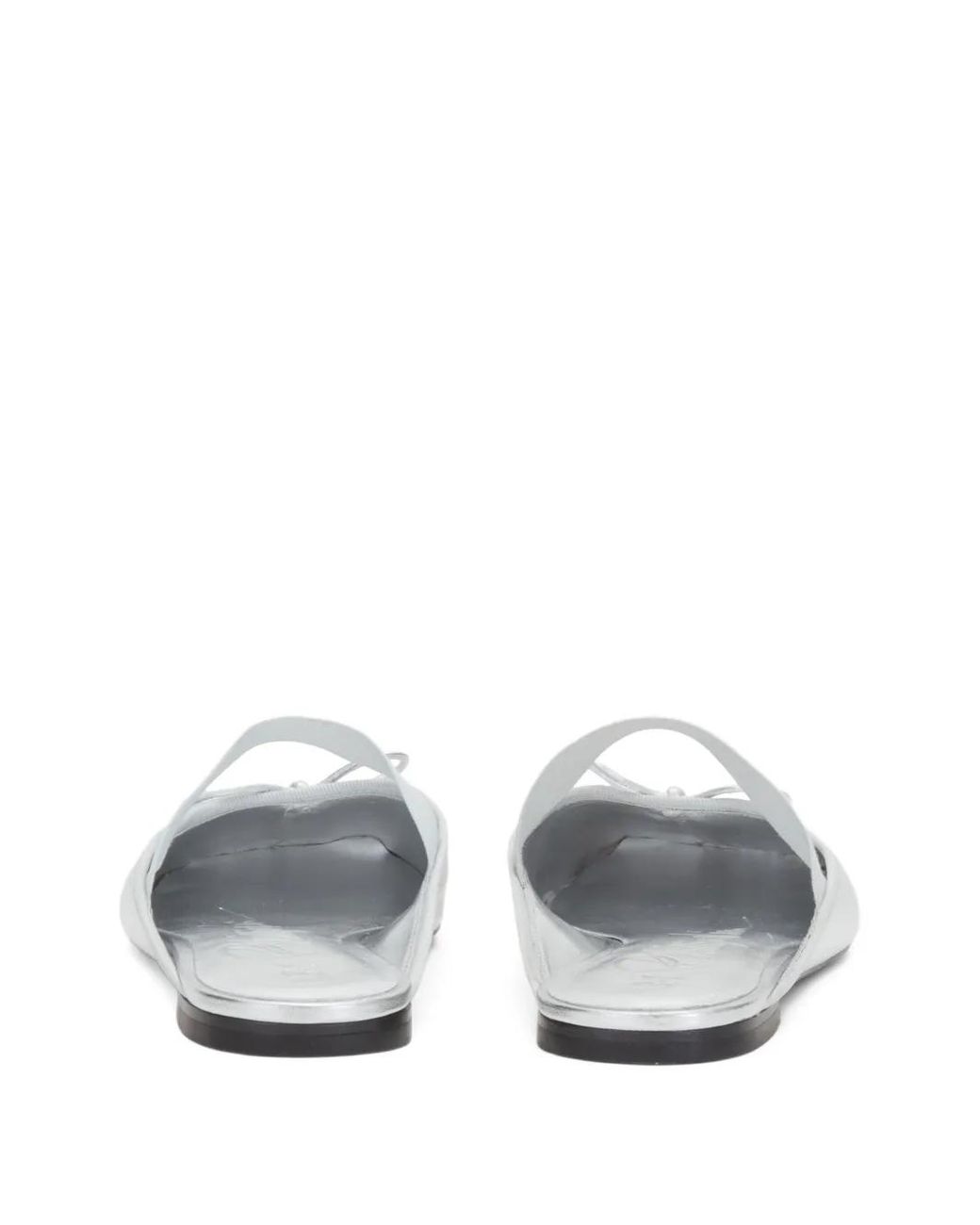 3.1 Phillip Lim White Bow-Detail Elasticated-Strap Mules