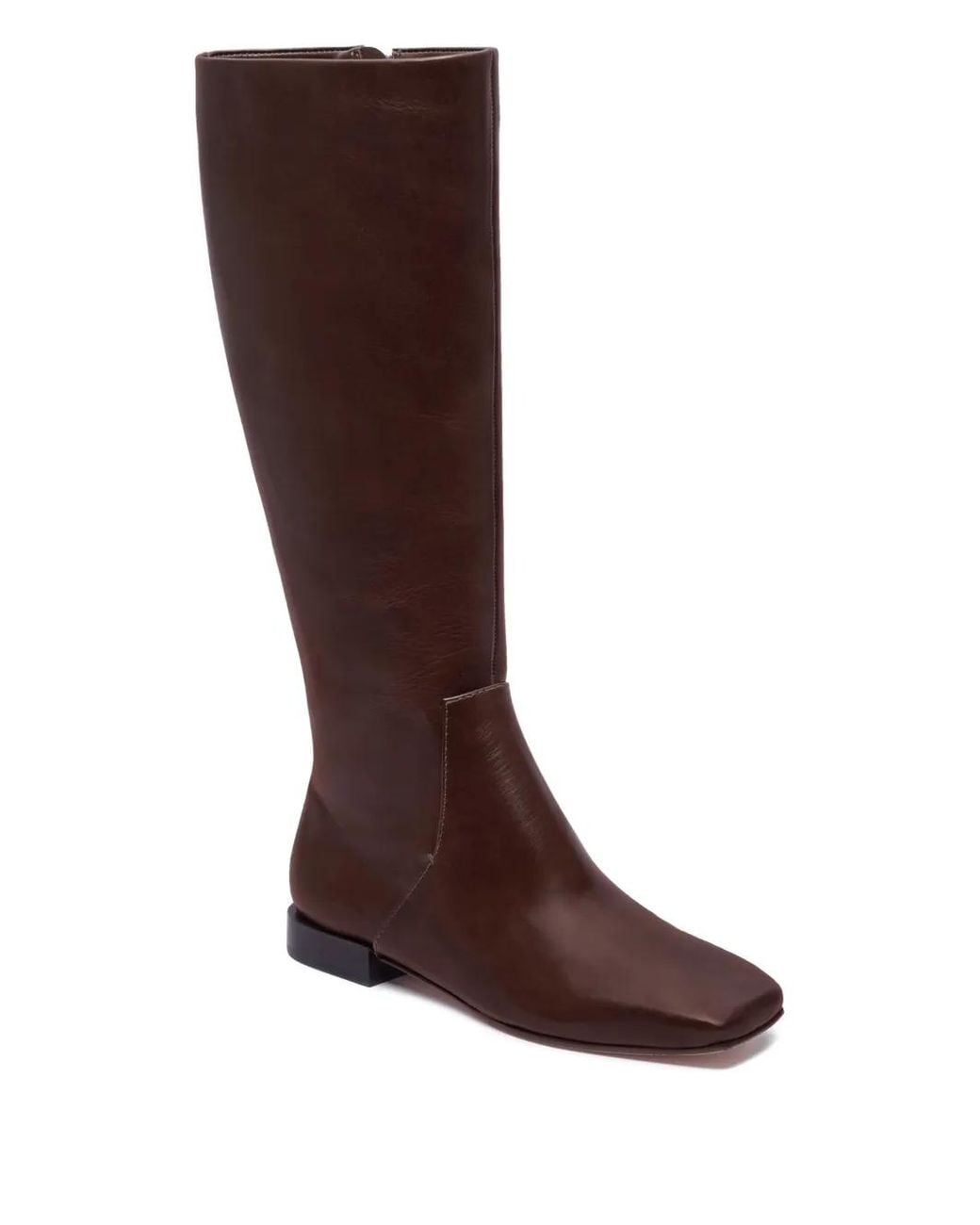 Bernardo Brown Barnes Square-Toe Riding Boots
