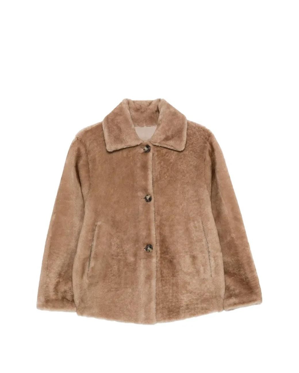 FURLING BY GIANI Brown Allison Shearling Jacket