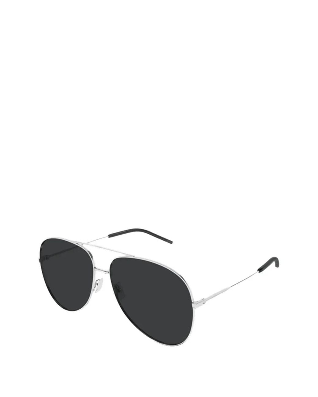 Saint Laurent Black Pilot-Frame Sunglasses