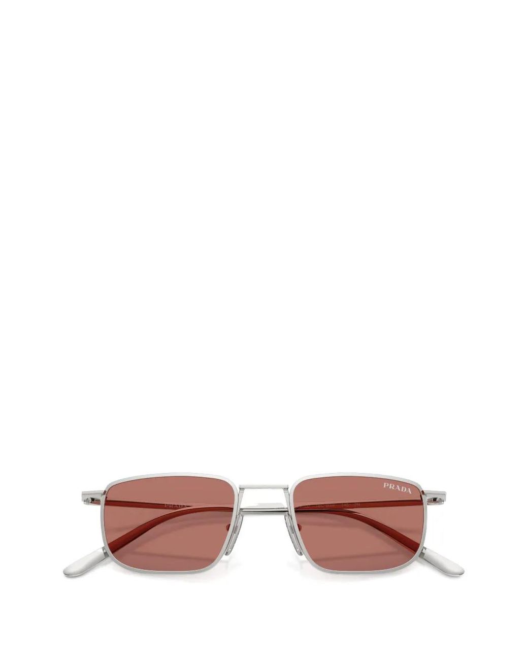 Prada Pink Sonnenbrille Mit Eckigem Gestell