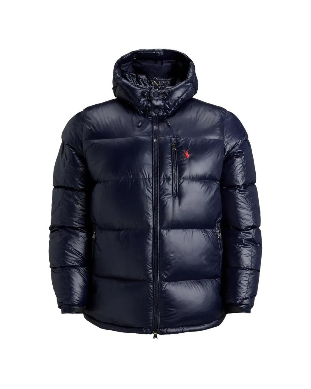 Polo Ralph Lauren Blue Detachable-Hood Padded Jacket for men