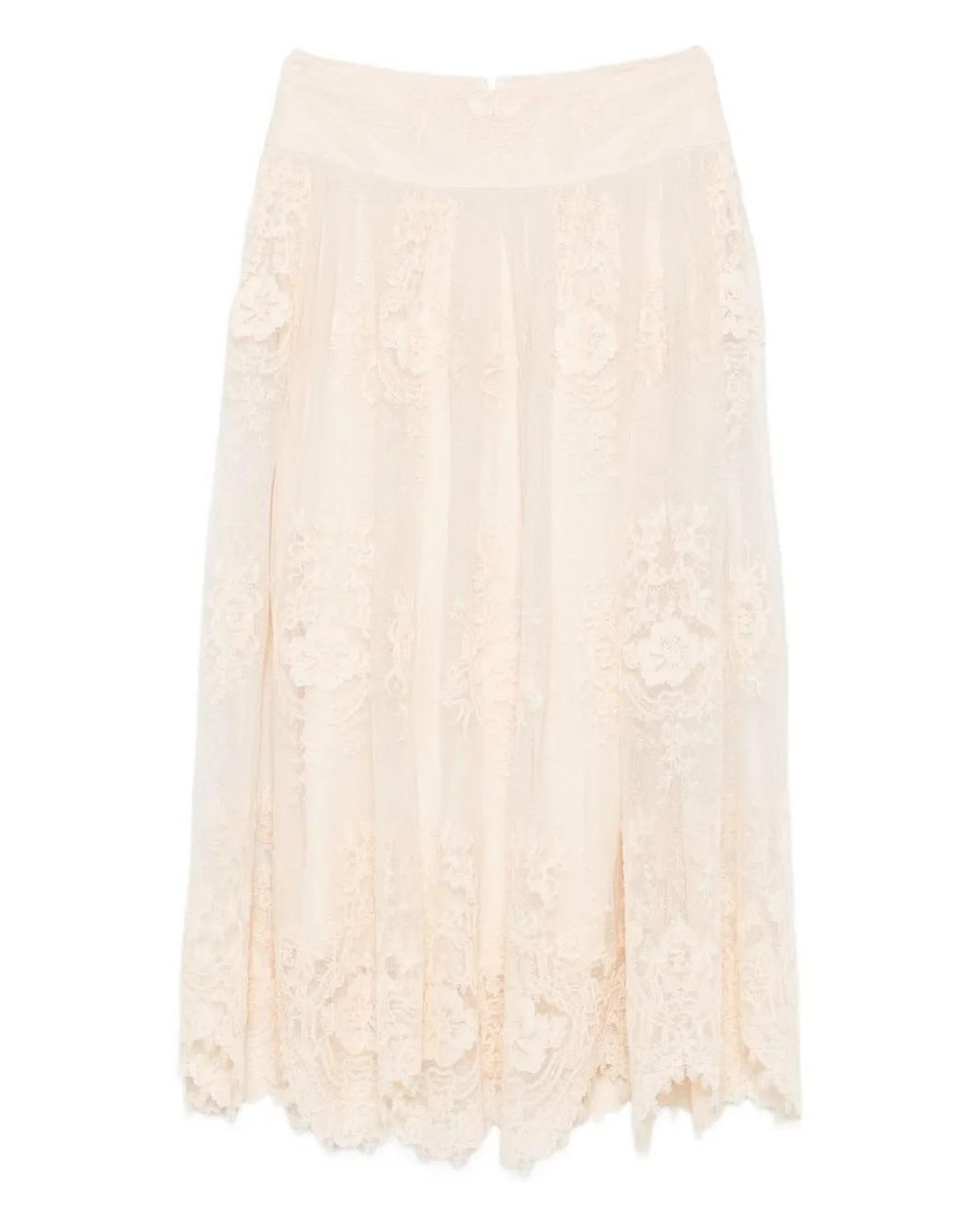 Zimmermann Natural Lace Maxi Skirt
