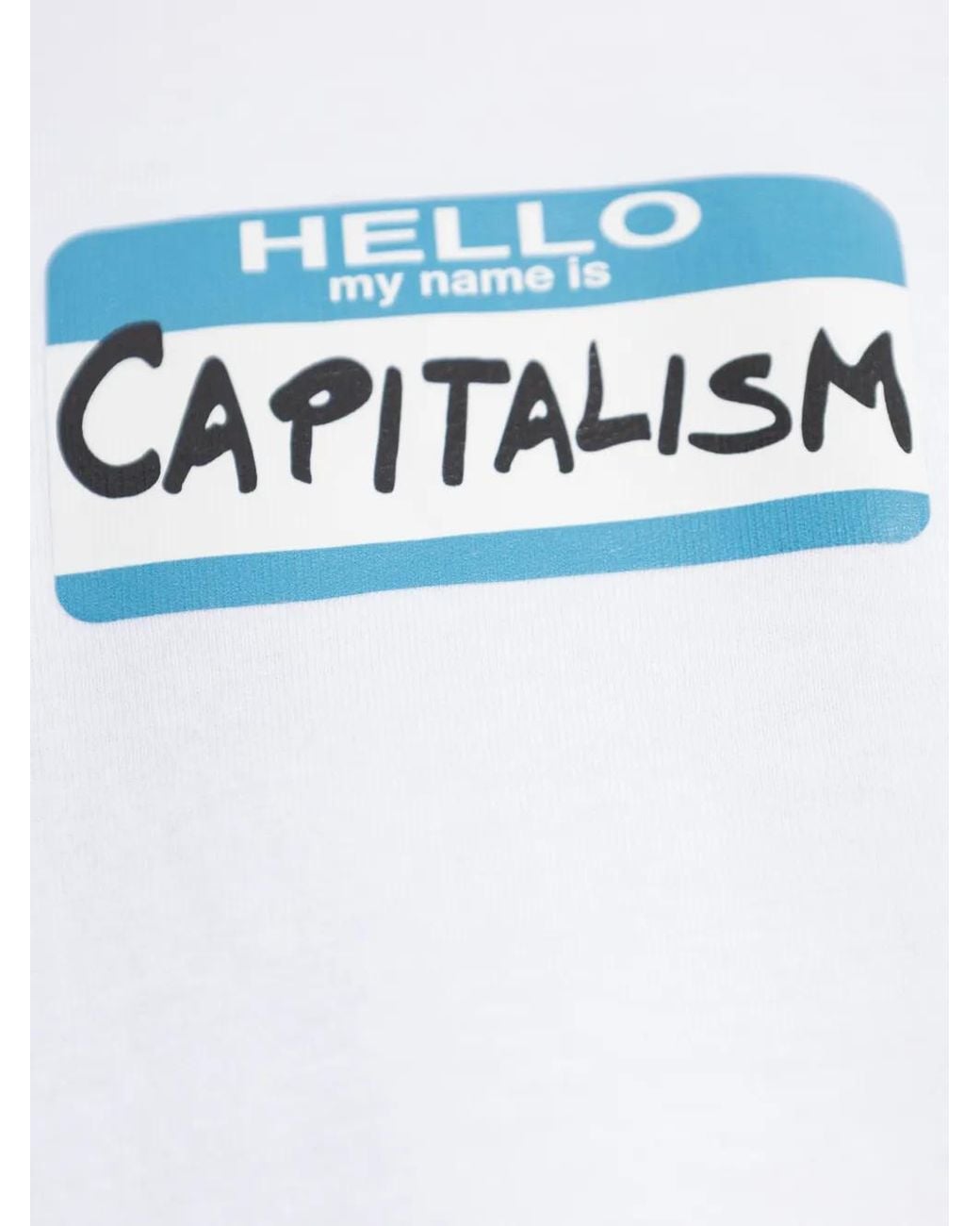 Vetements White My Name Is T-Shirt for men