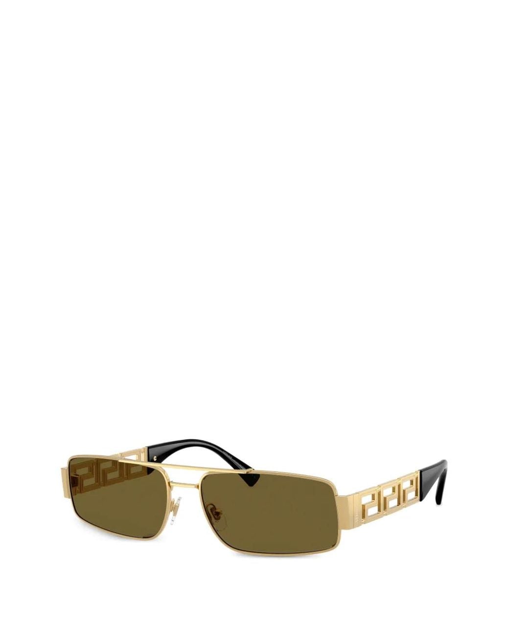 Versace Green Geometric-Frame Sunglasses for men
