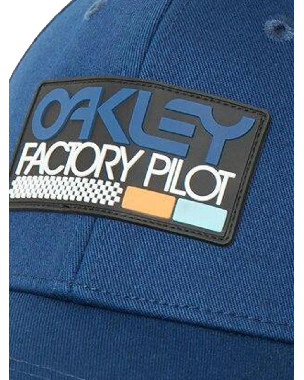 Oakley Blue Tincan Rubber-Patch Cap for men