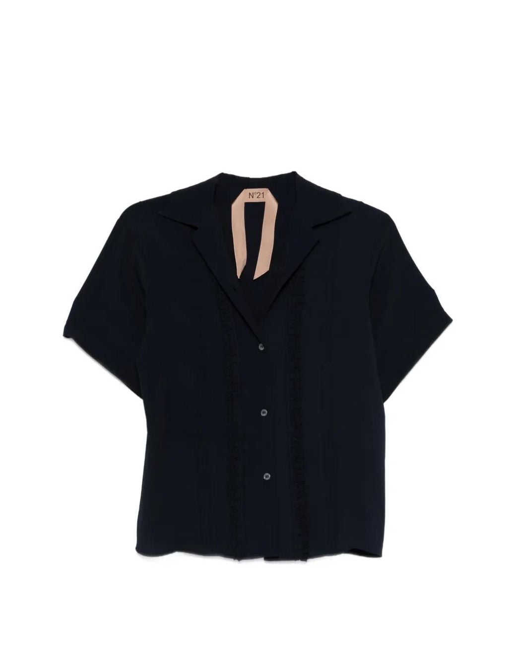 N°21 Blue Buttoned Trim Shirt