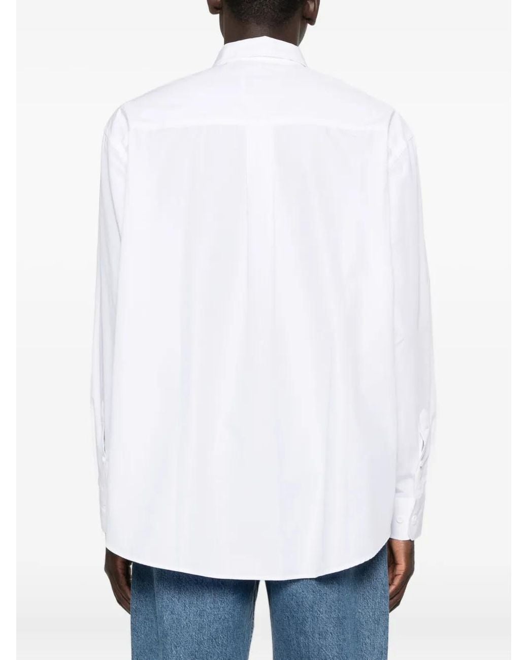 Arte' White 3D-Lettering Shirt for men