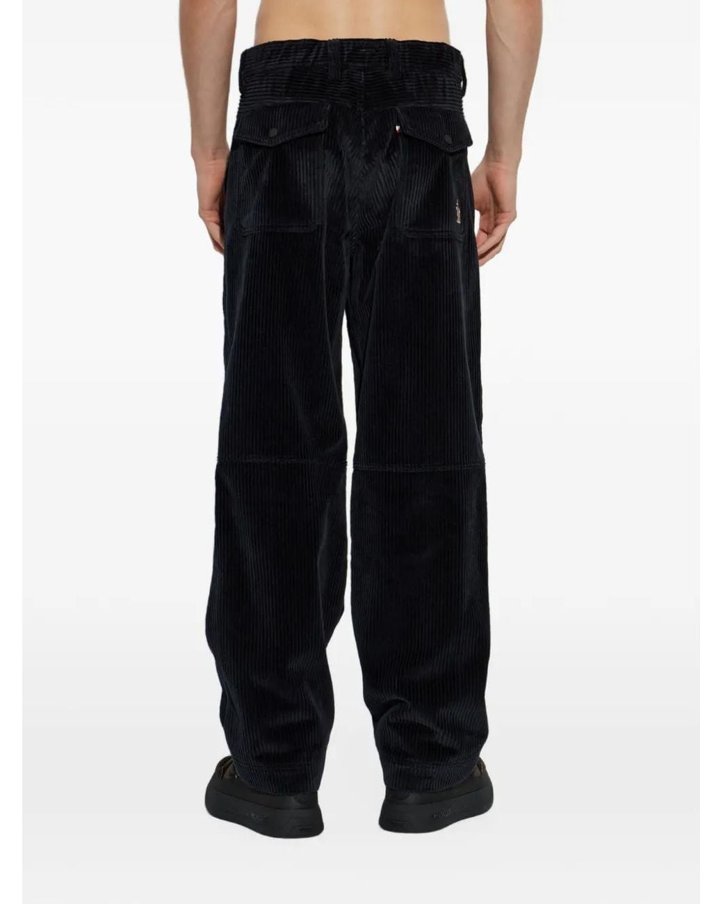 Moncler Black Apres-Ski Corduroy Trousers for men