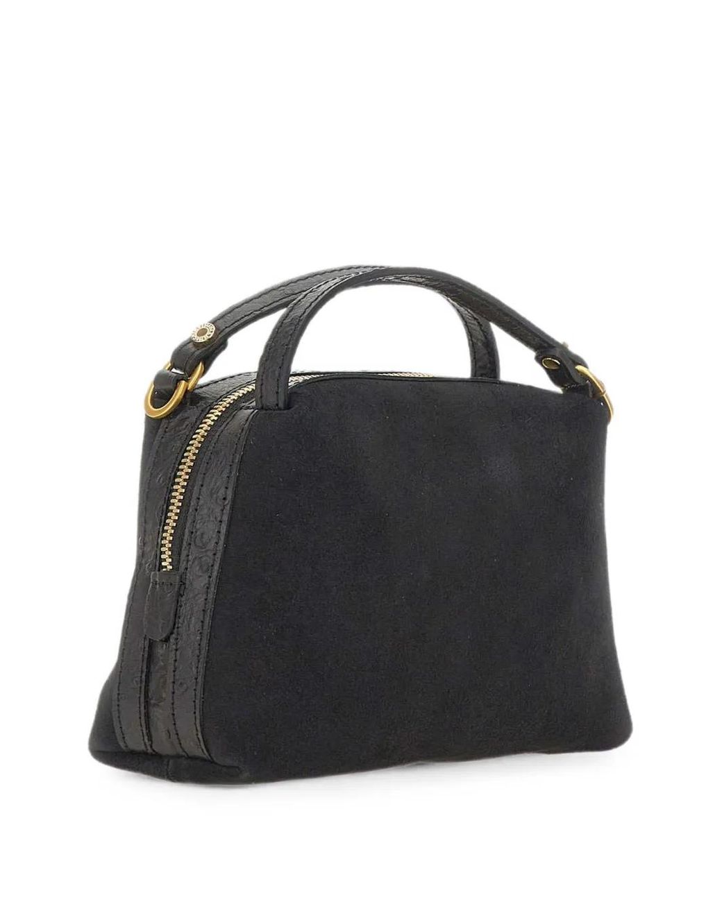 Gianni Chiarini Black Alifa Suede Handbag