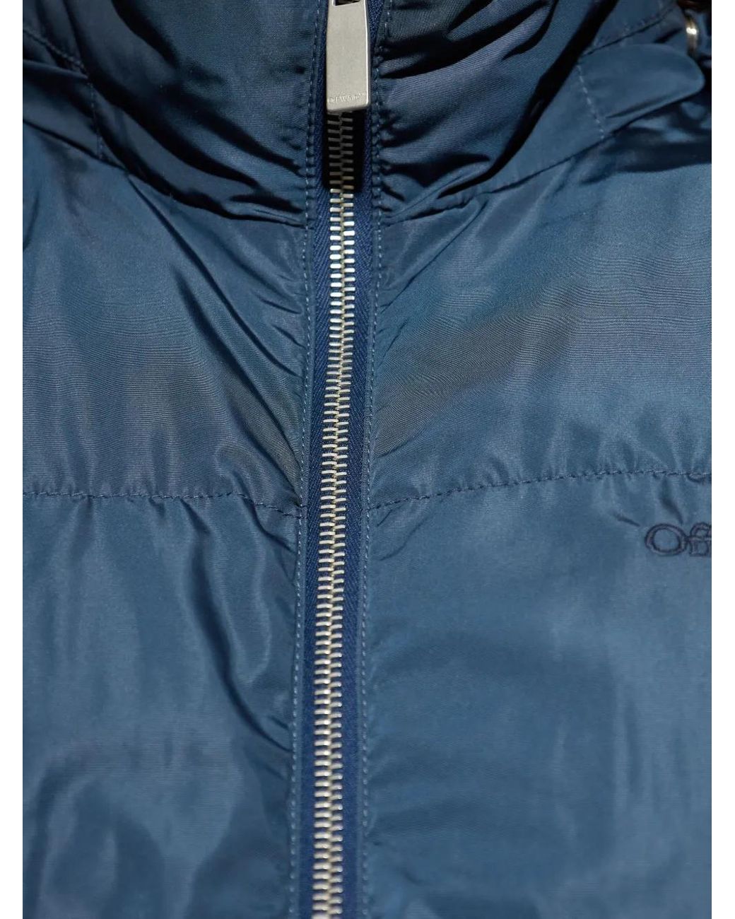 Off-White c/o Virgil Abloh Blue Puffer Jacket