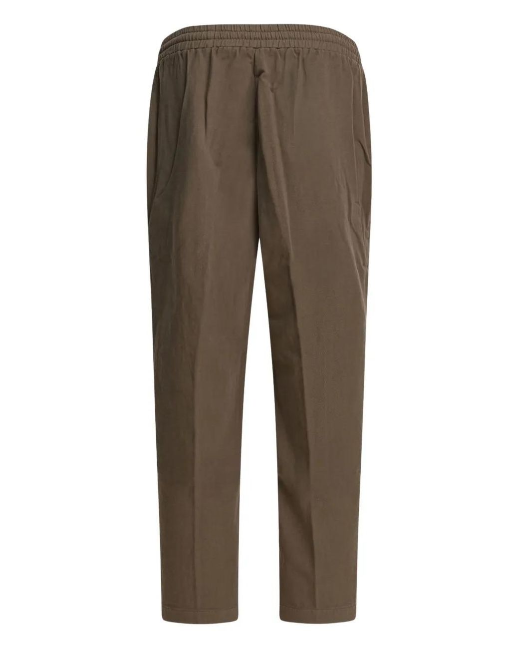 Altum Brown Drawstring Side-Panel Trousers for men