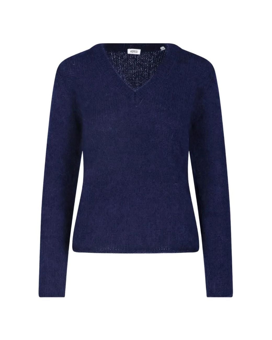 Aspesi Blue V-Neck Jumper