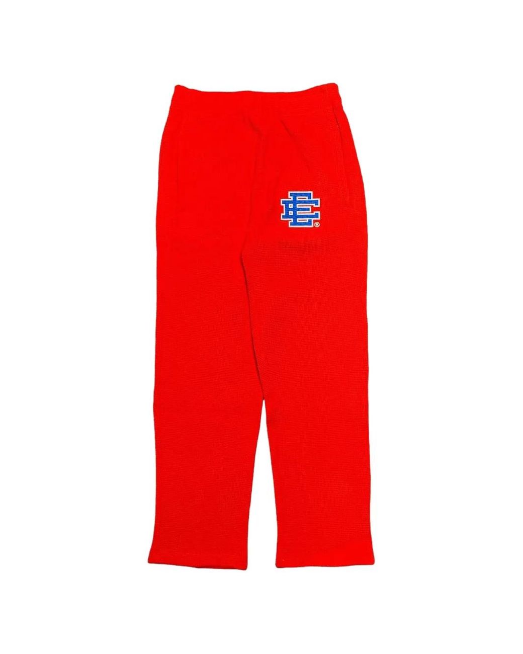 Eric Emanuel Red Logo-Print Thermal Track Pants for men