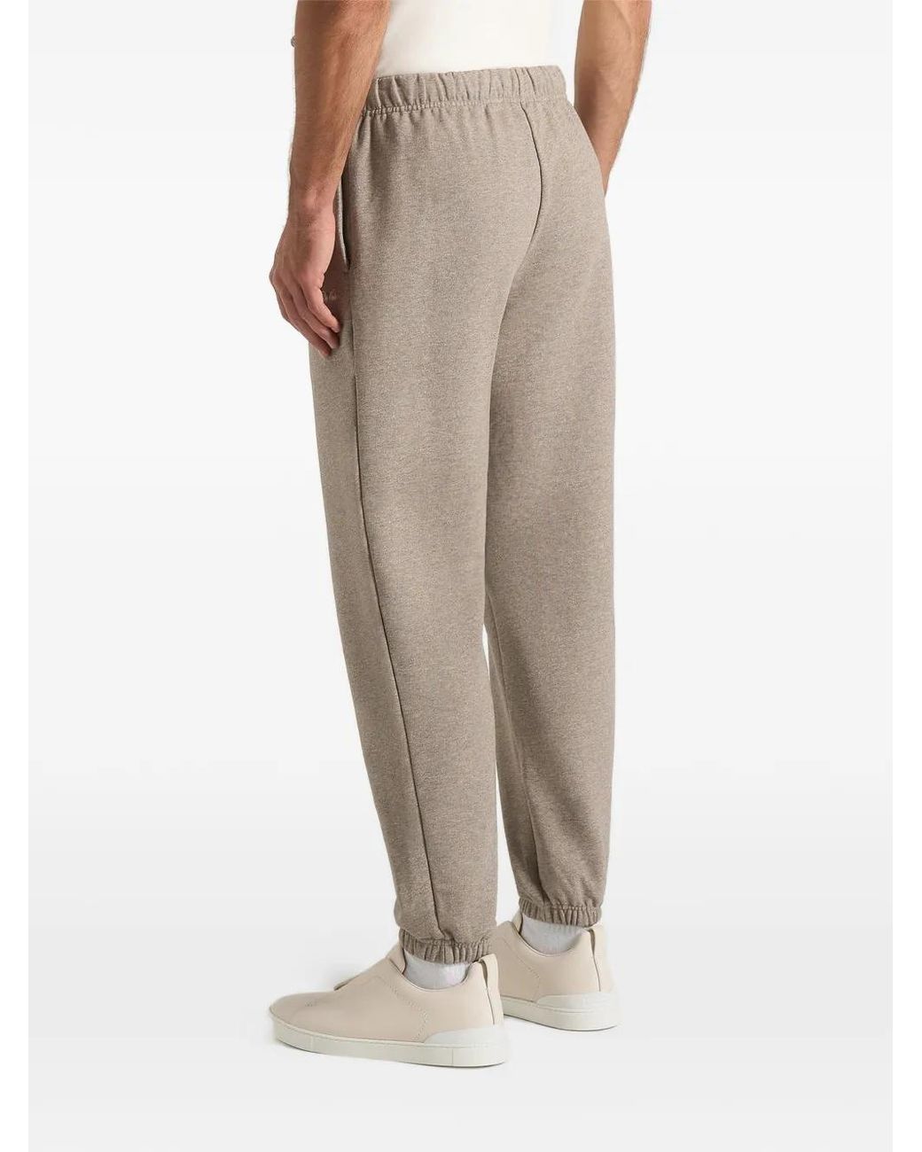 Manière De Voir Natural Js005 Signature Regular-Fit Cuffed Joggers for men