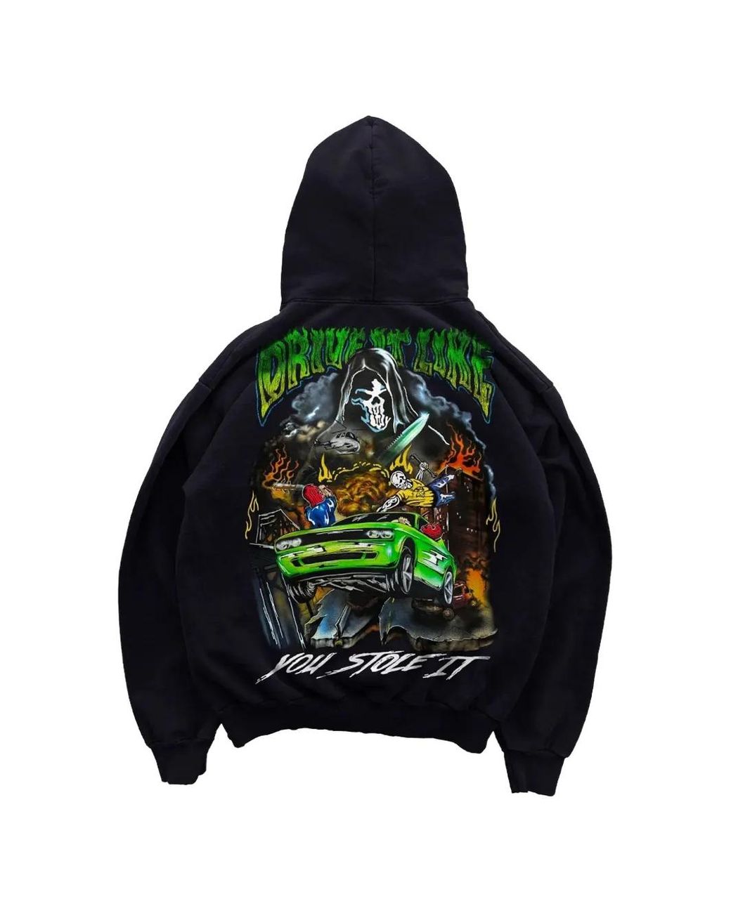 Warren Lotas Black Drive Like You Stole It Hoodie for men