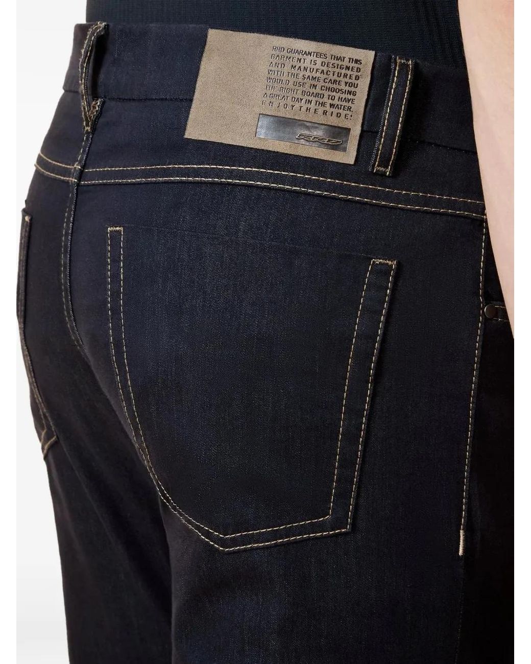Rrd Black Jean Marina 5T À Coutures Contrastantes for men