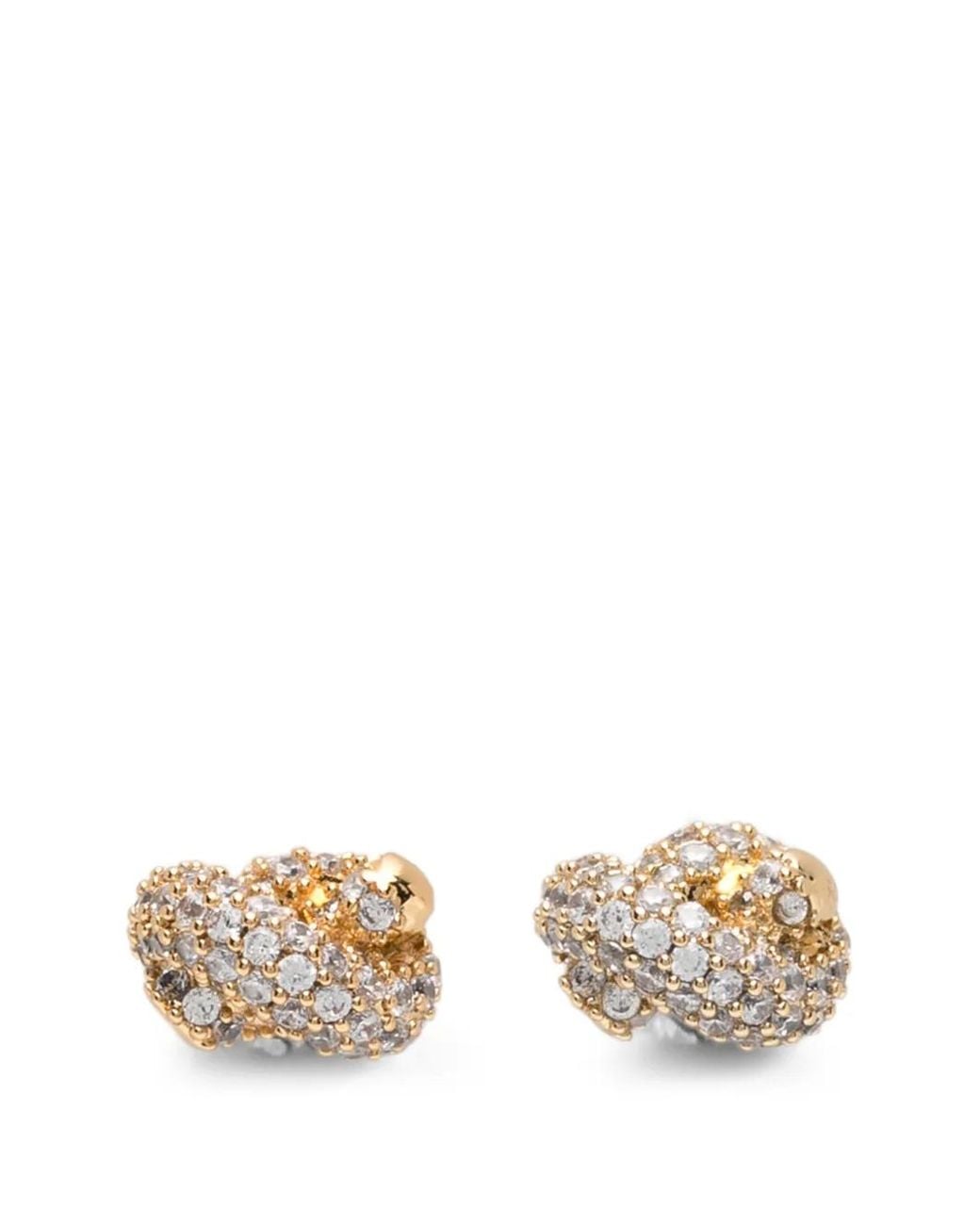 Kate Spade Metallic Sailor Crystal-Embellished Heart Earrings