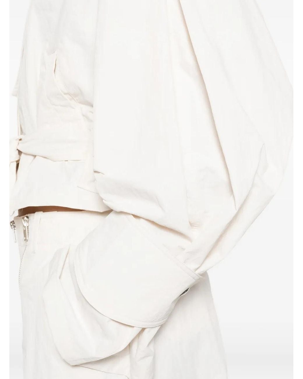 IRO White Zynia Tie Waist Jacket