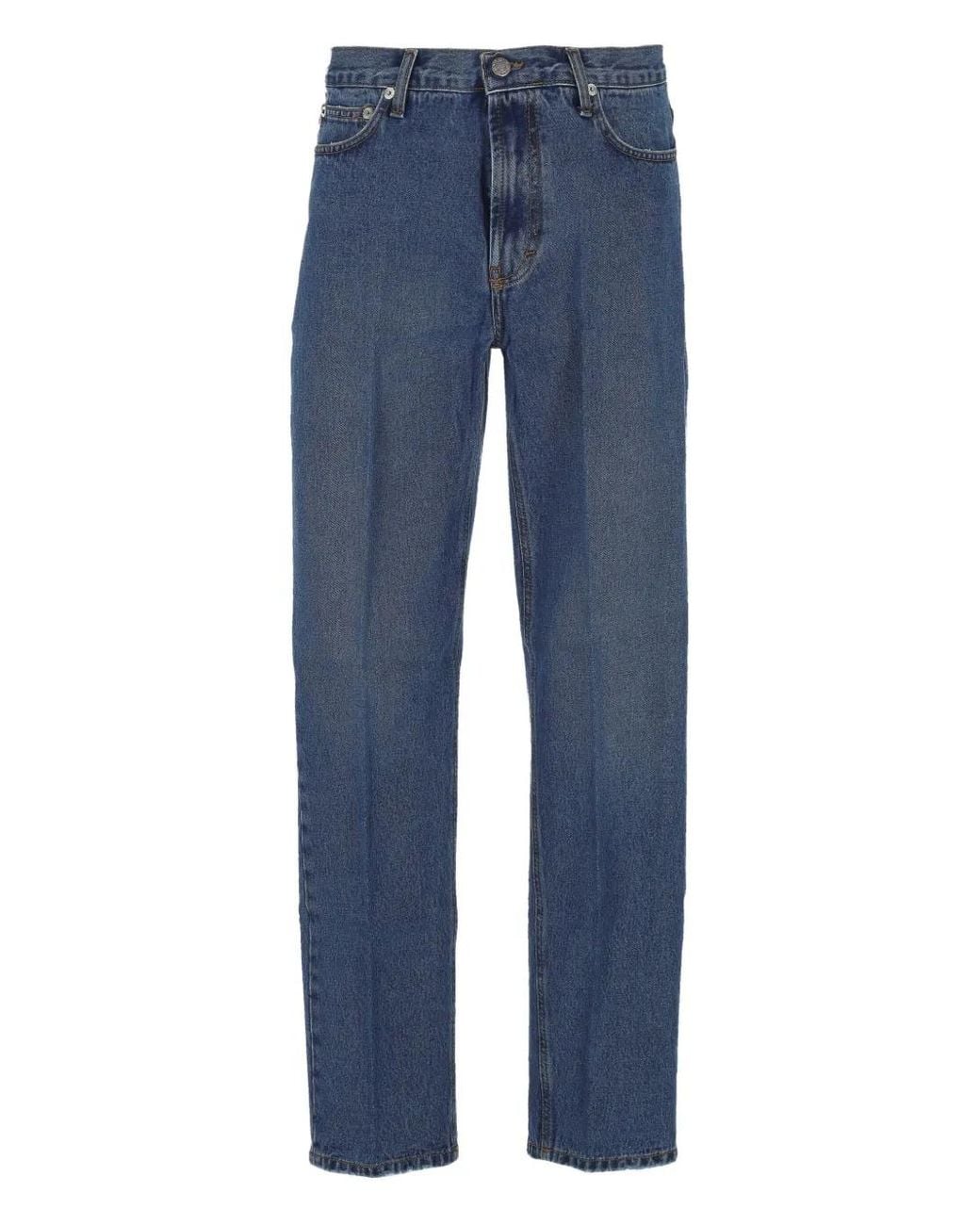 Giada Benincasa Blue Cotton Embroidered Jeans