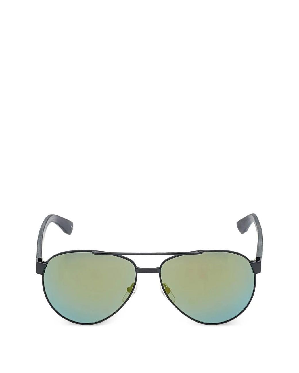 Lacoste Green Double-Bridge Pilot-Frame Sunglasses for men